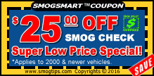 Free Scv smog coupon